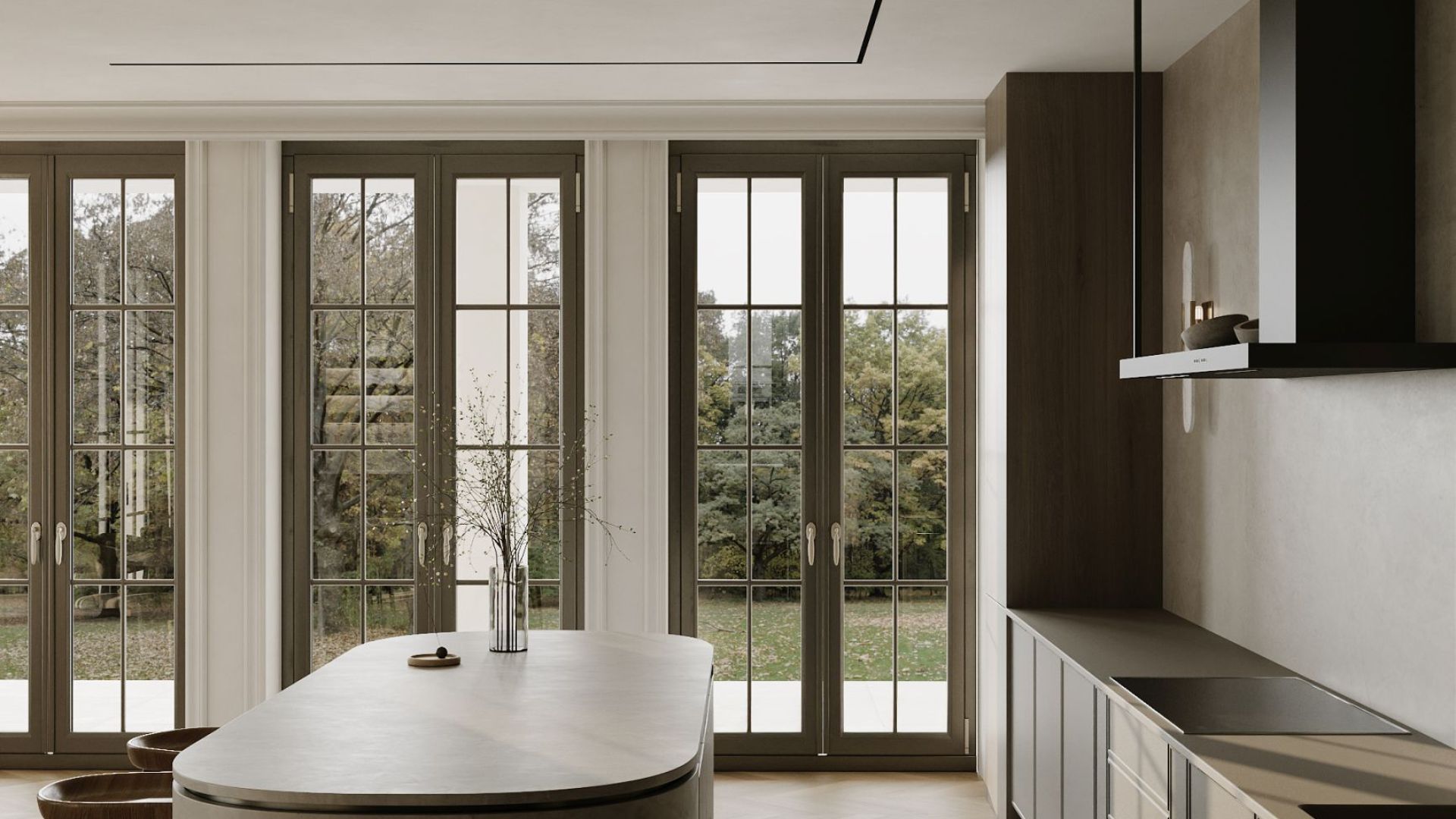 Komínové digestoře Metropolis OR Black Matt - Matná černá - Vizualizace 7