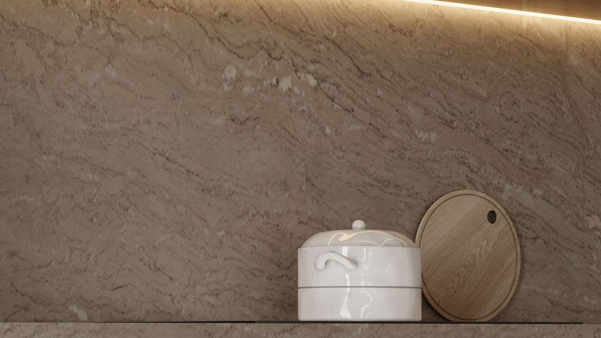 Podstavné digestoře Vestavná digestoř Micra Space White Matt - Matná bílá - Vizualizace 4