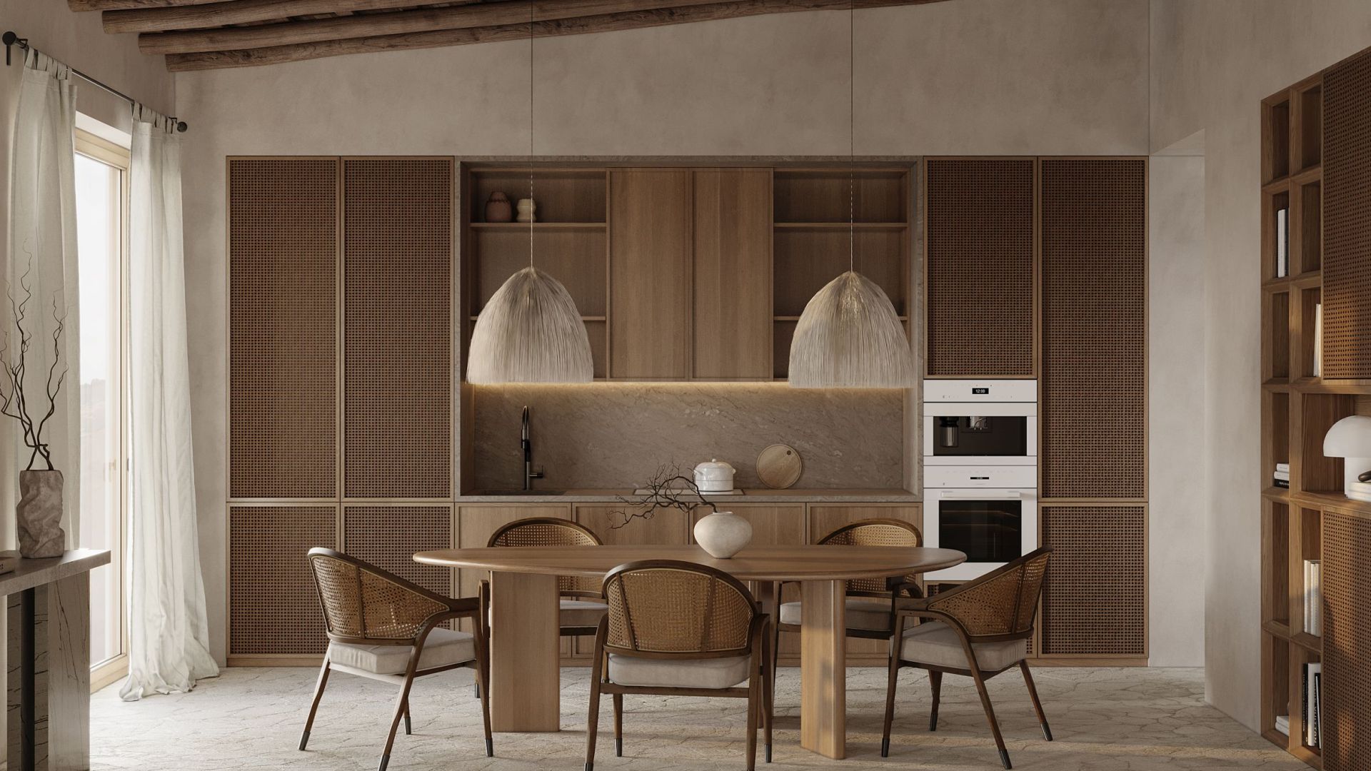 Podstavné digestoře Vestavná digestoř Micra Space White Matt - Matná bílá - Vizualizace 6