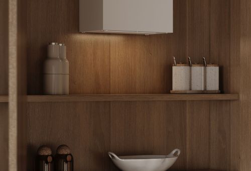  - Vestavná digestoř Micra Space White Matt