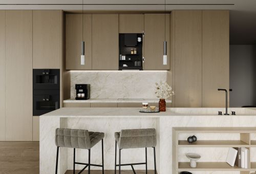  - Vestavná digestoř Micra Space Black Matt