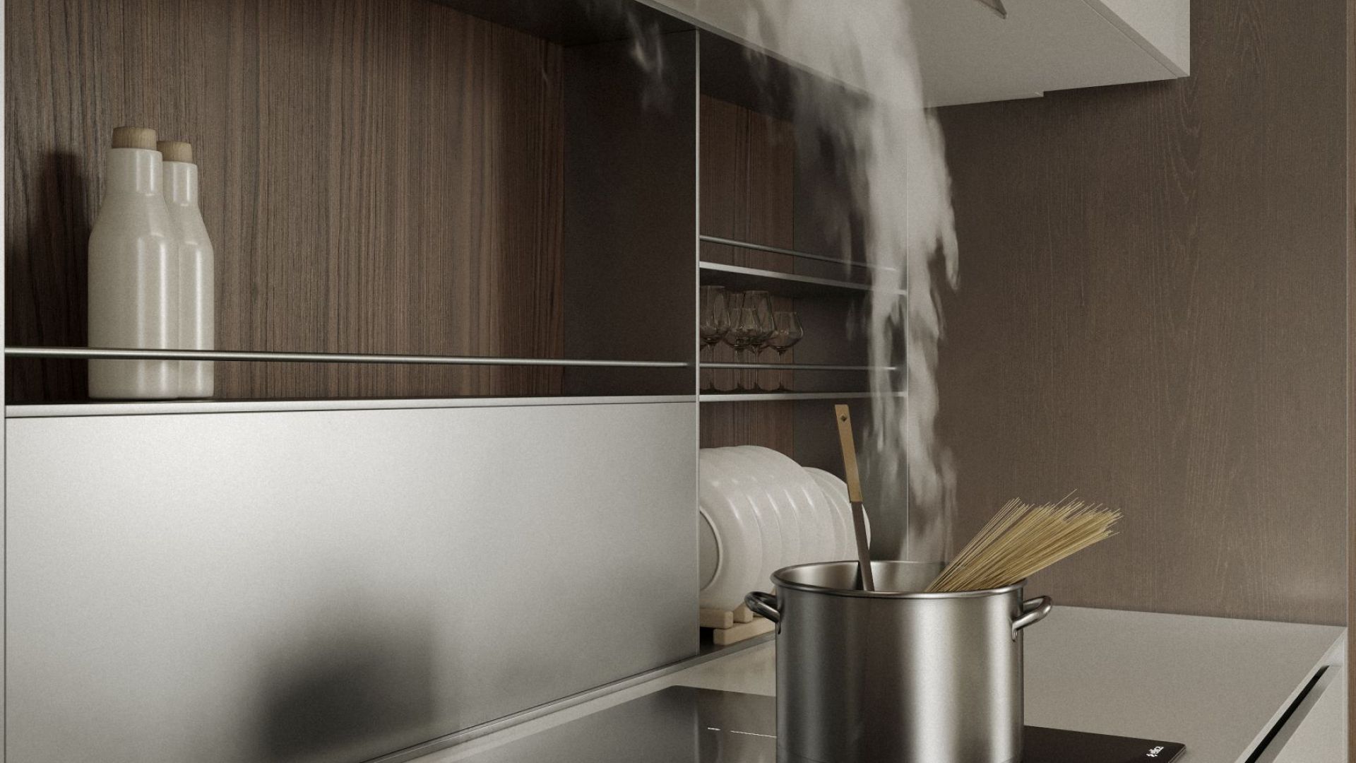 Podstavné digestoře Prato Black Matt - Matná černá - Vizualizace 7