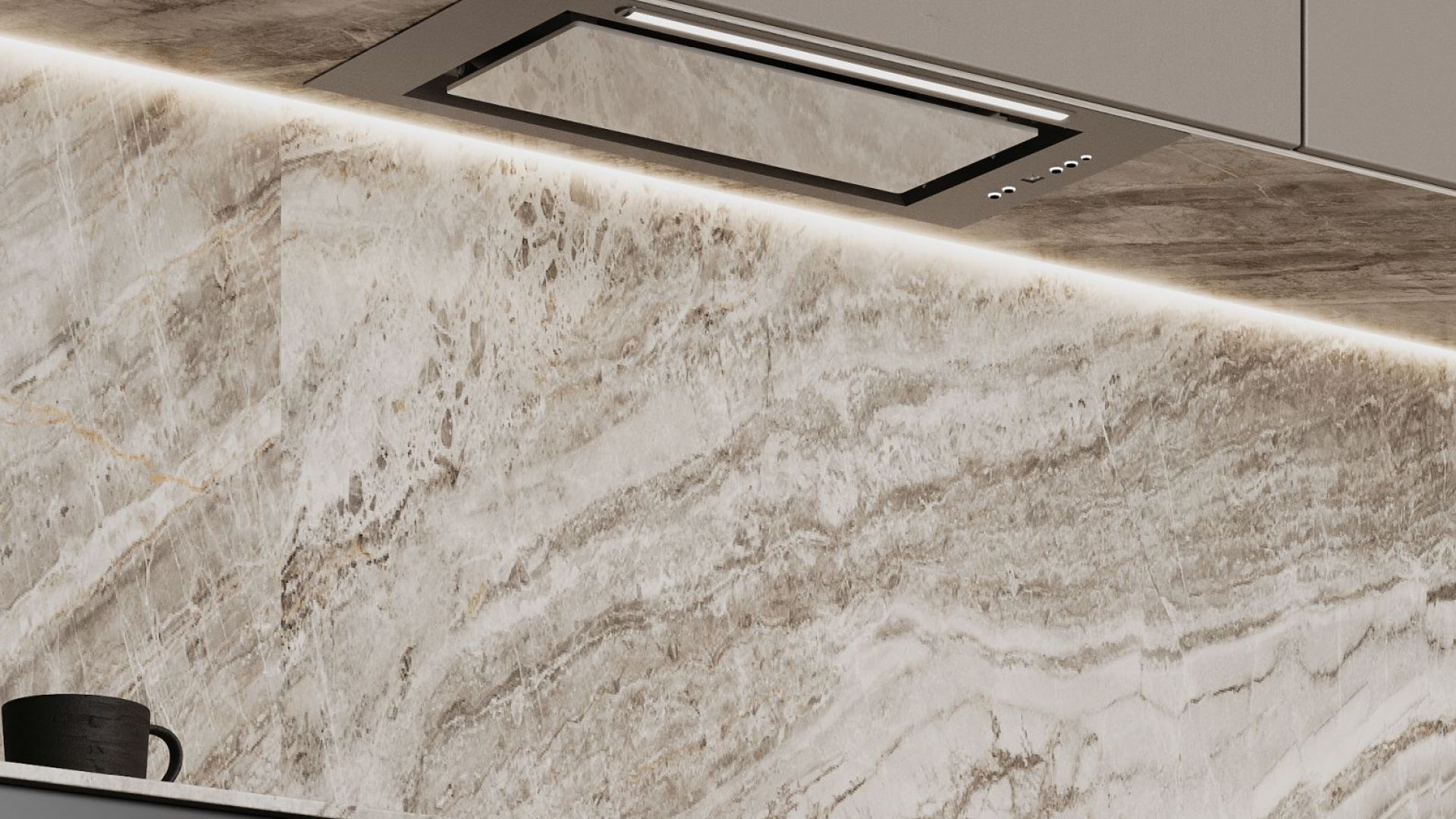 Podstavné digestoře Micra White - Bílá - Vizualizace 2