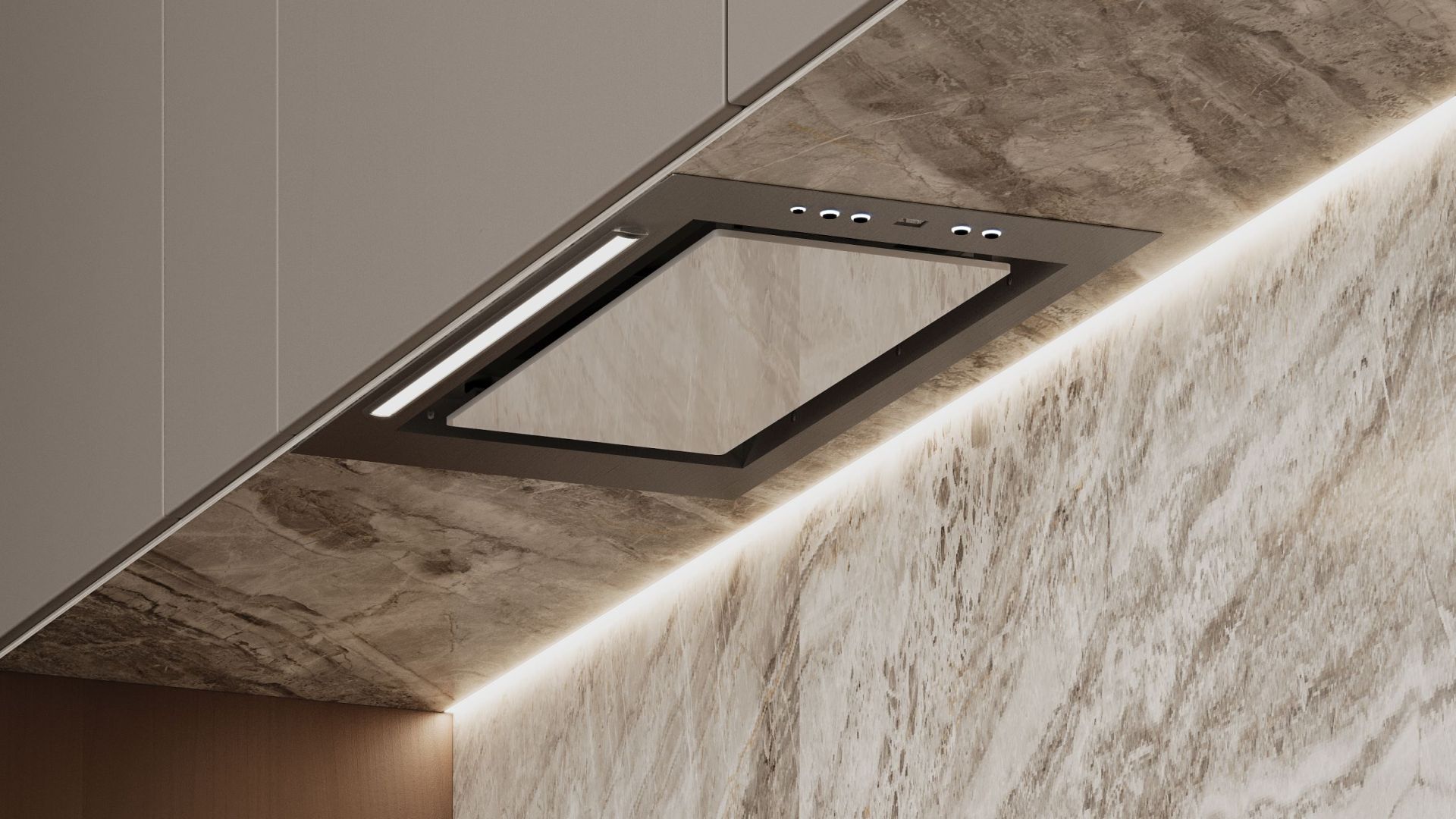 Podstavné digestoře Micra White - Bílá - Vizualizace 3