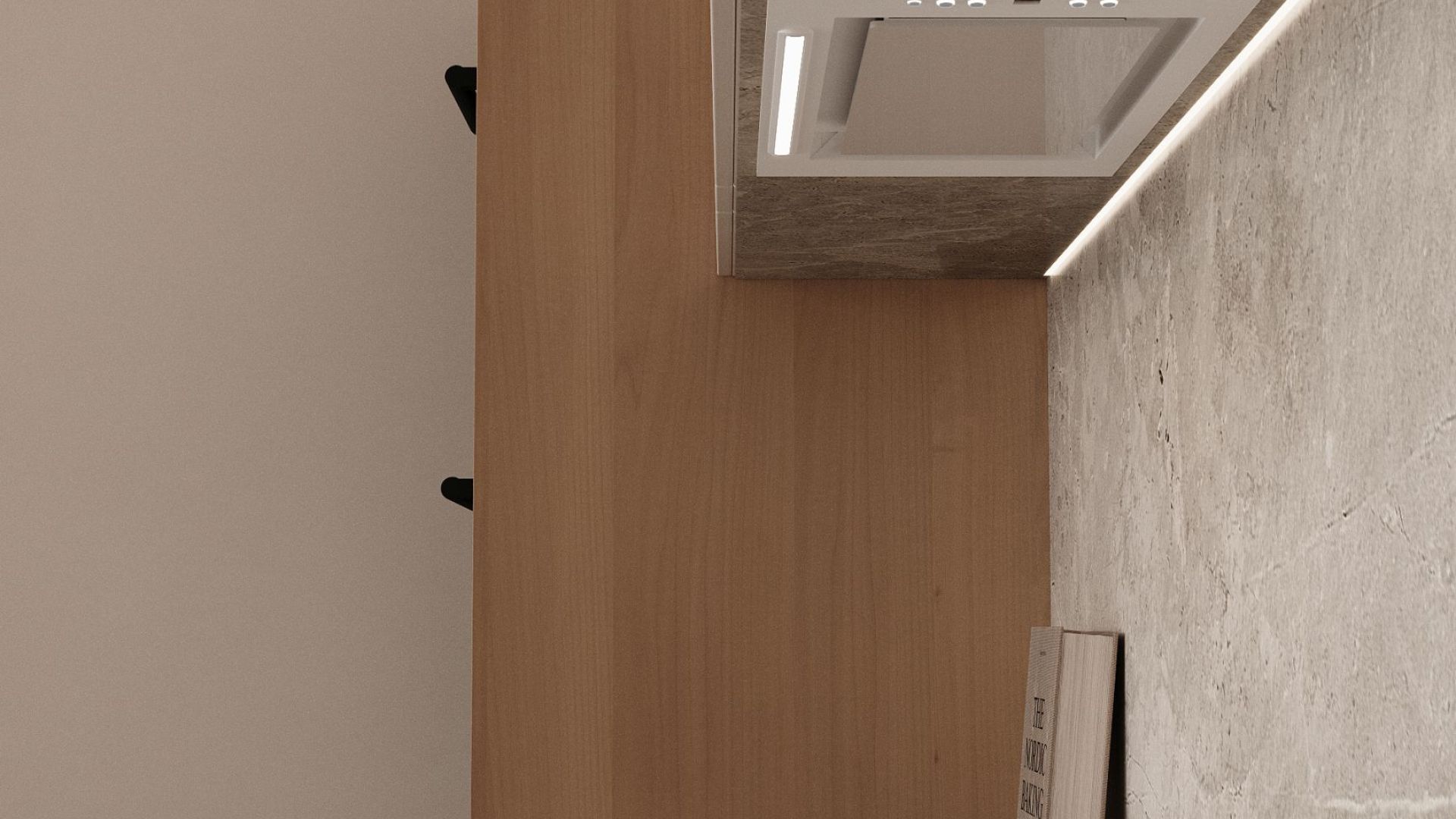 Podstavné digestoře Micra White Matt - Matná bílá - Vizualizace 3