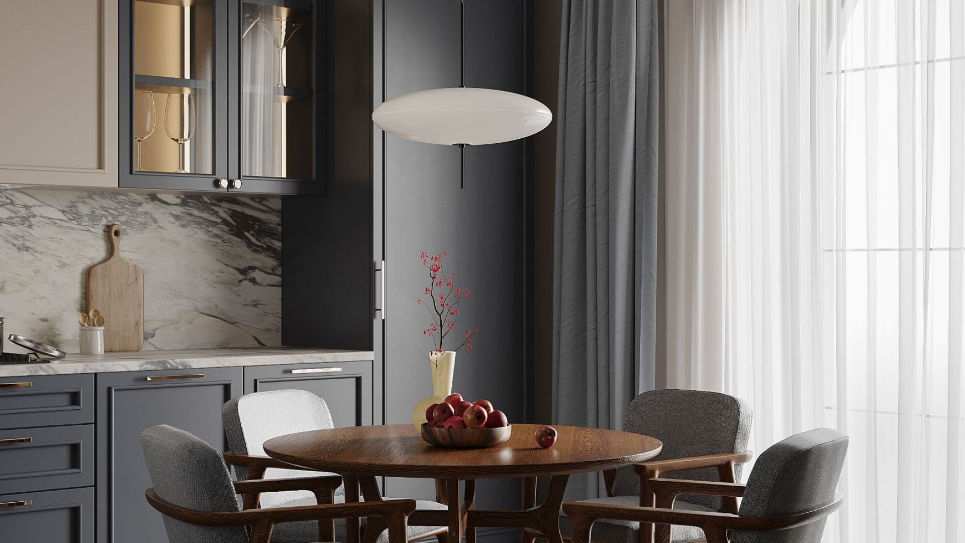 Podstavné digestoře Micra White Matt 120 cm - Matná bílá - Vizualizace 7