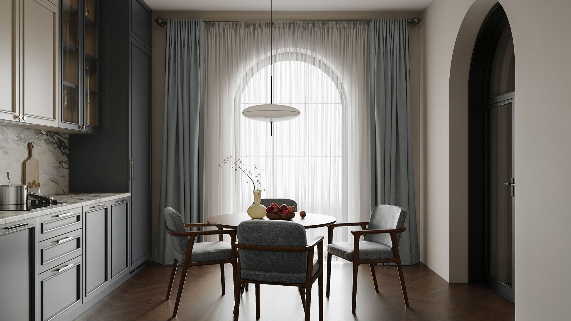 Podstavné digestoře Micra White Matt 120 cm - Matná bílá - Vizualizace 9