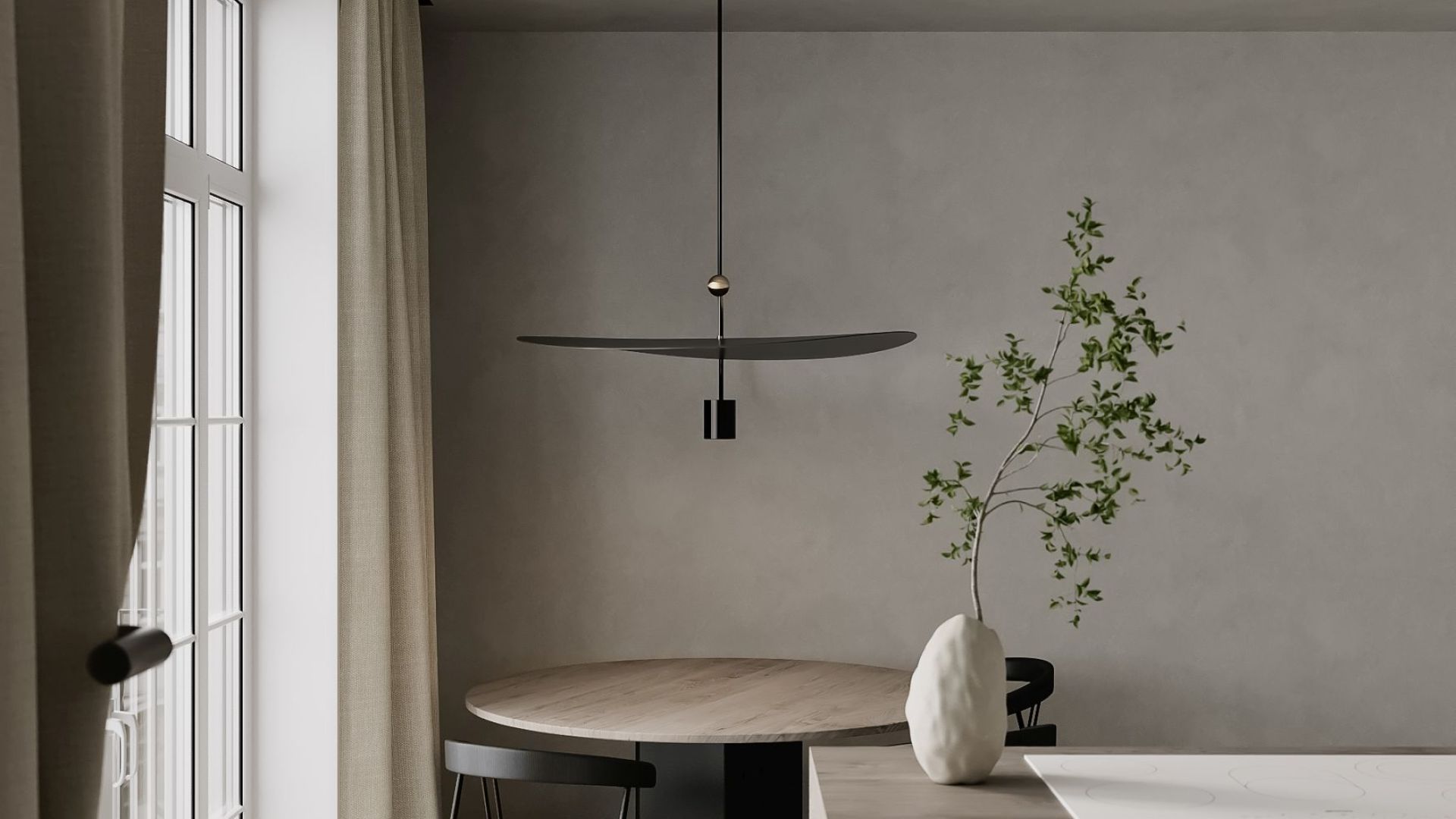 Stropní digestoře Planet Super Slim White - Bílá - Vizualizace 7