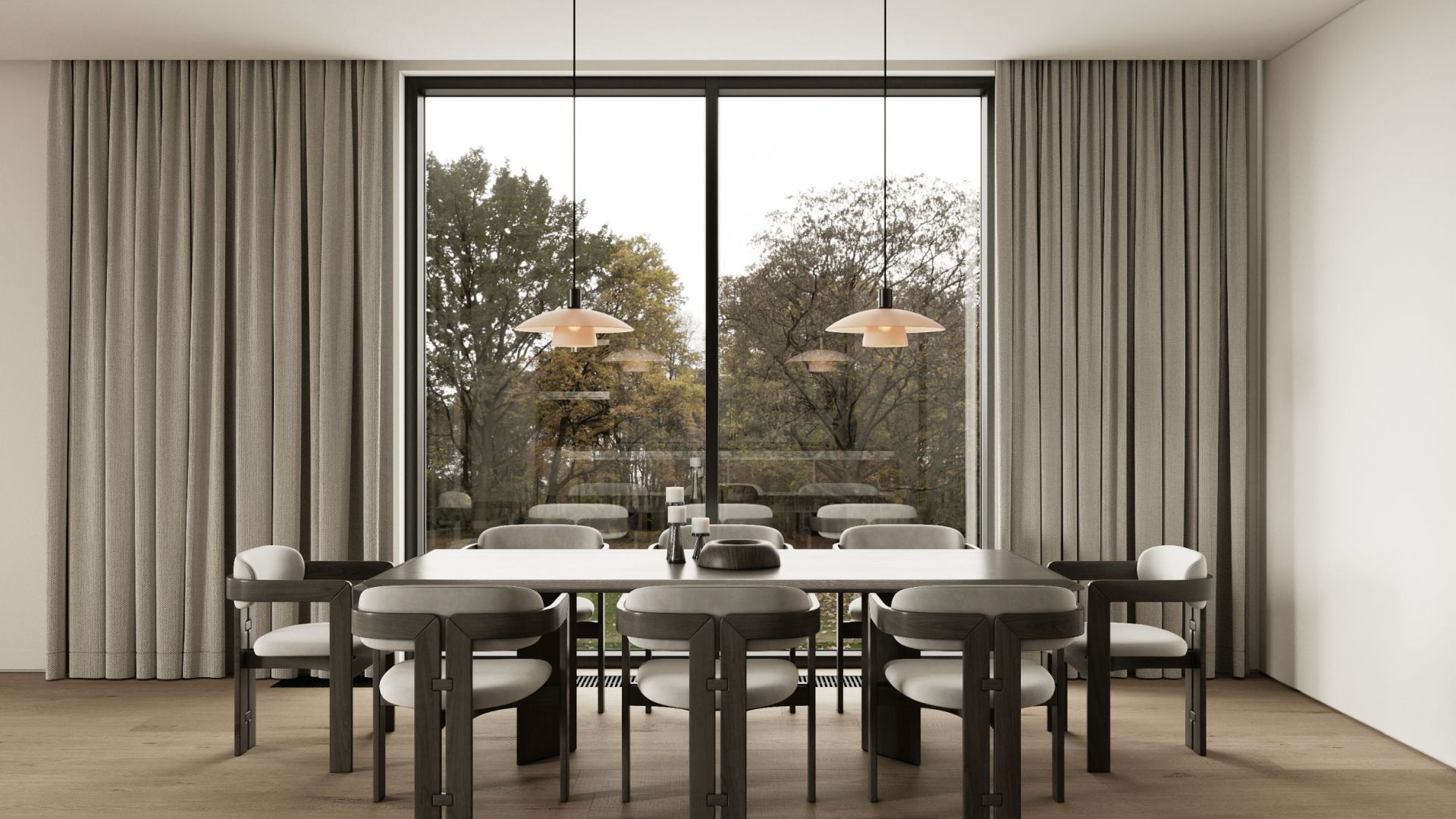 Ostrůvkové digestoře Tubo Antracyte - Antracite - Vizualizace 9