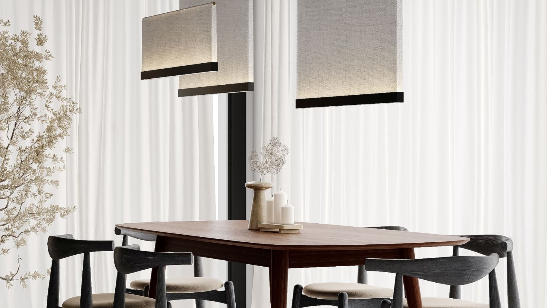 Ostrůvkové digestoře Tubo Black Matt Gesture Control - Matná černá - Vizualizace 9