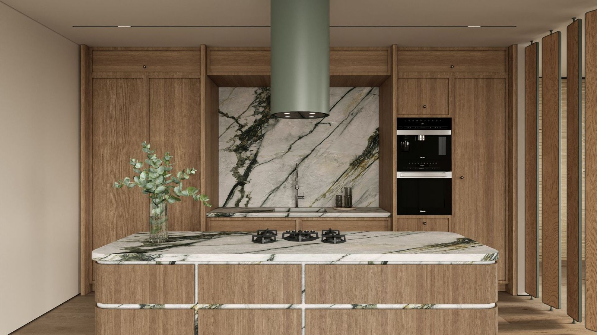 Ostrůvkové digestoře Tubo Eucalyptus - Eucalyptus - Vizualizace 2