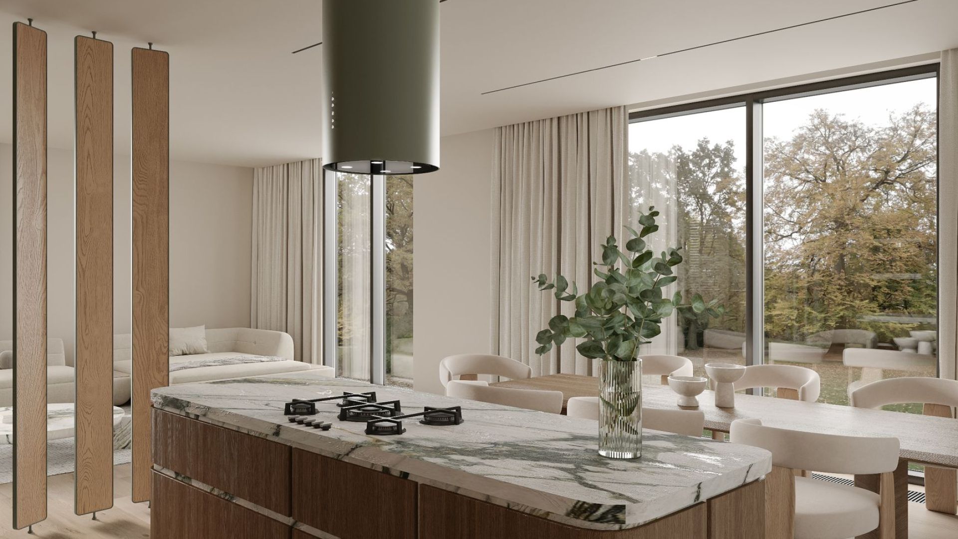 Ostrůvkové digestoře Tubo Eucalyptus - Eucalyptus - Vizualizace 5