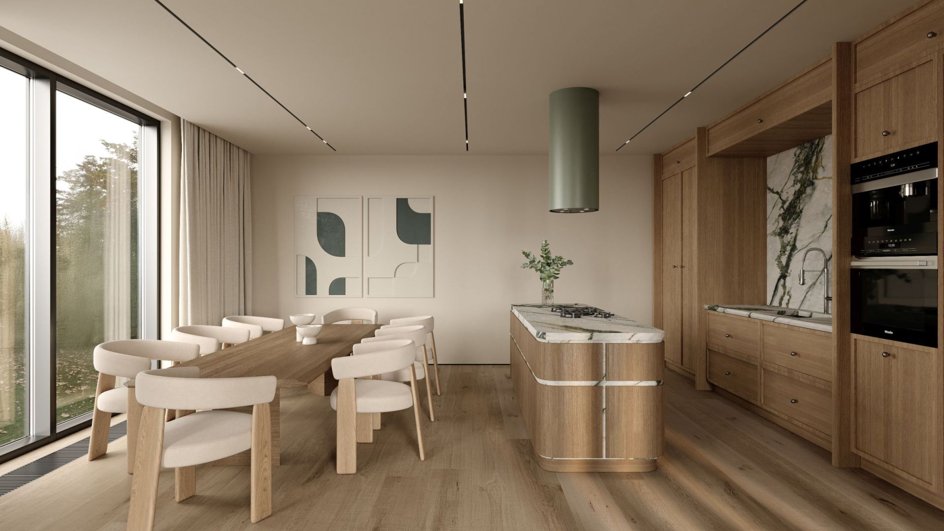 Ostrůvkové digestoře Tubo Eucalyptus - Eucalyptus - Vizualizace 6