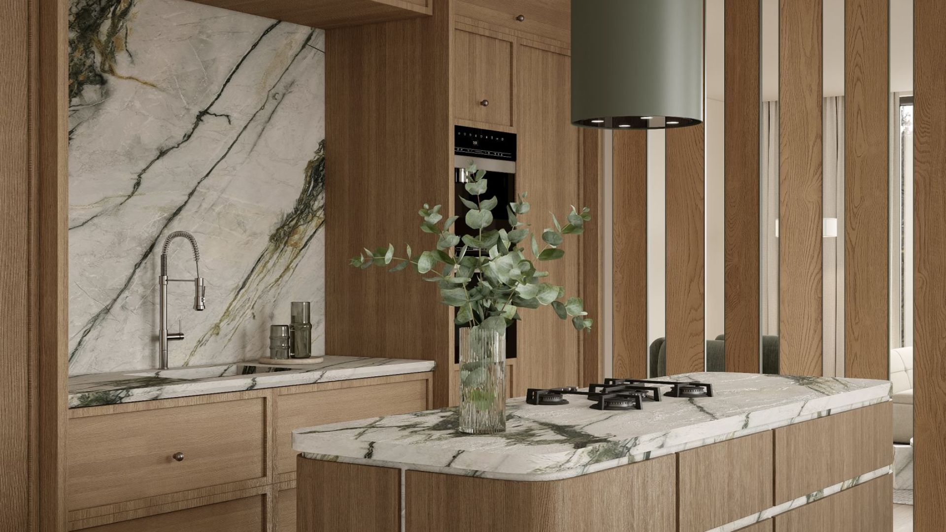 Ostrůvkové digestoře Tubo Eucalyptus - Eucalyptus - Vizualizace 7