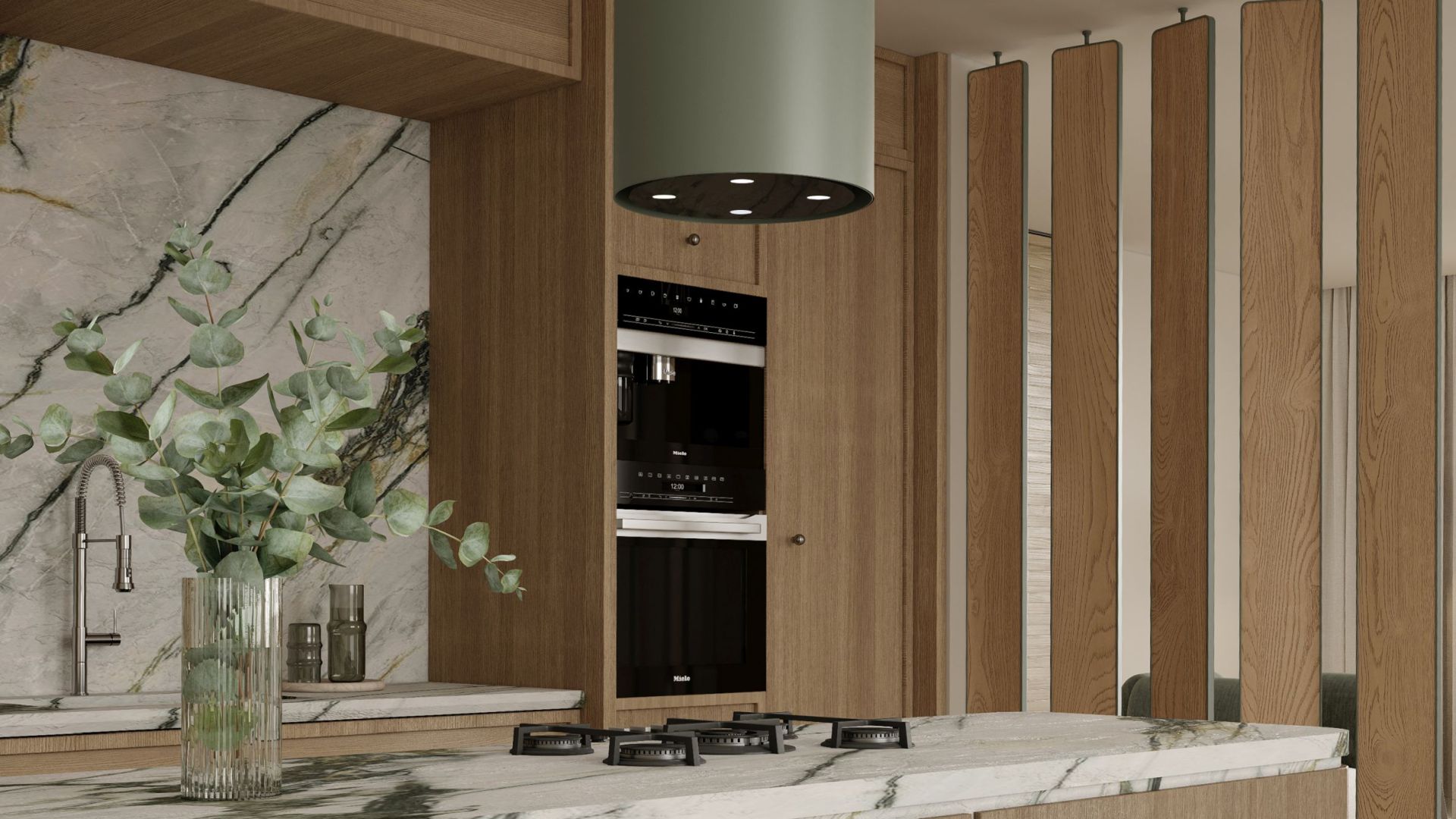 Ostrůvkové digestoře Tubo Eucalyptus - Eucalyptus - Vizualizace 9