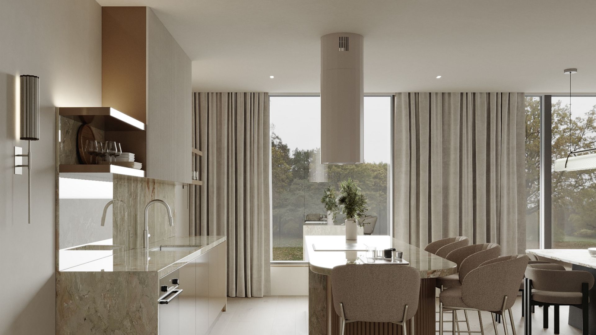 Ostrůvkové digestoře Viva Kashmir - Kashmir - Vizualizace 8